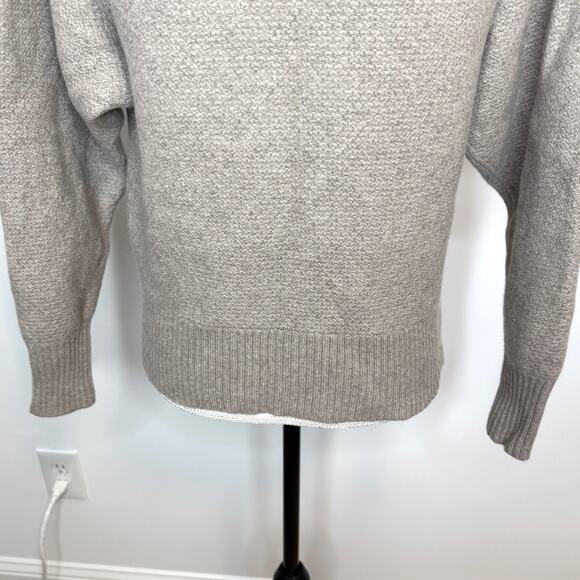 Everlane Recashmere Stoopwafel Crewneck Sweater In Heathered Sand Size Medium - Picture 10 of 13